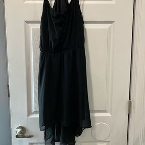 Black hi low dress